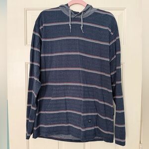 men’s striped hooded long sleeve - vissla!!